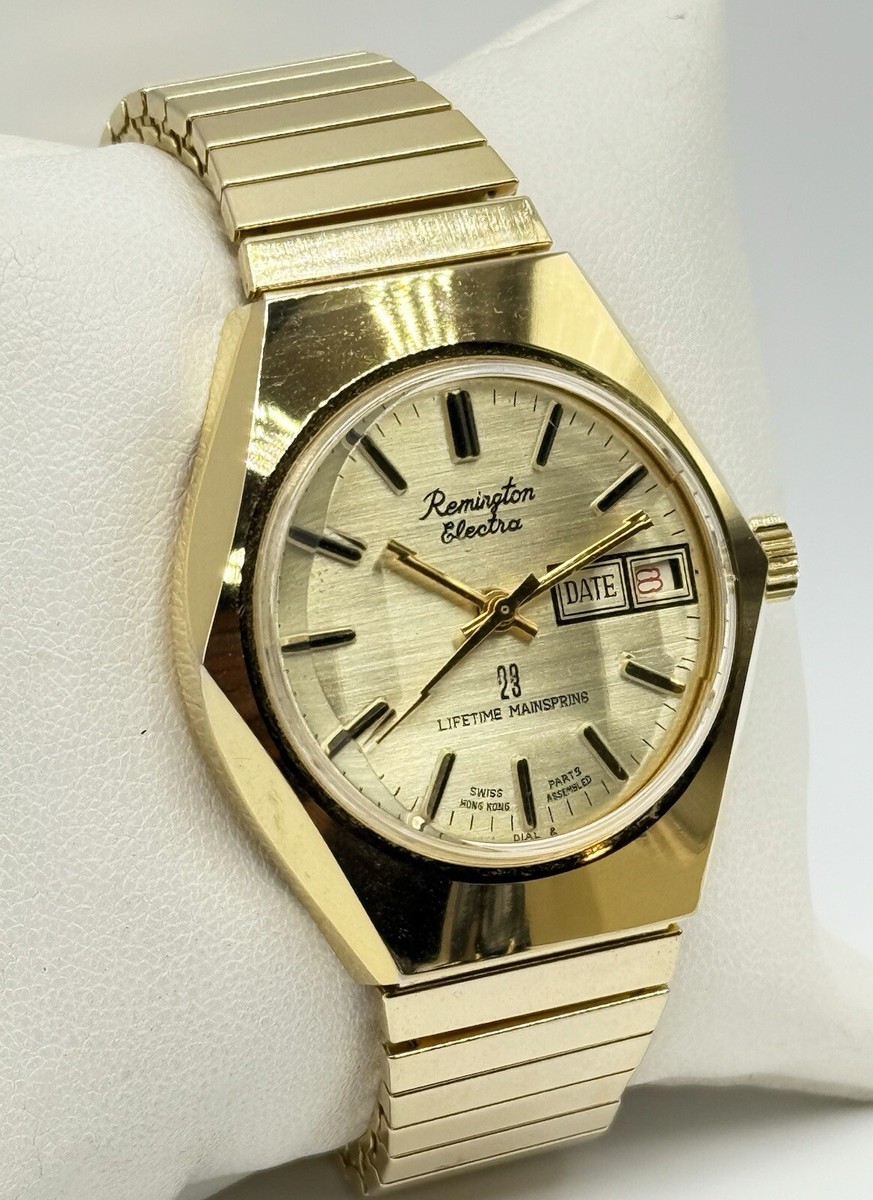 Vge Remington Electra 23 Lifetime Mainspring Gold Tone Manual