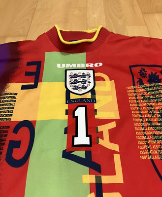 England Shirt 1996 Goalkeeper Seaman Umbro Vintage Original