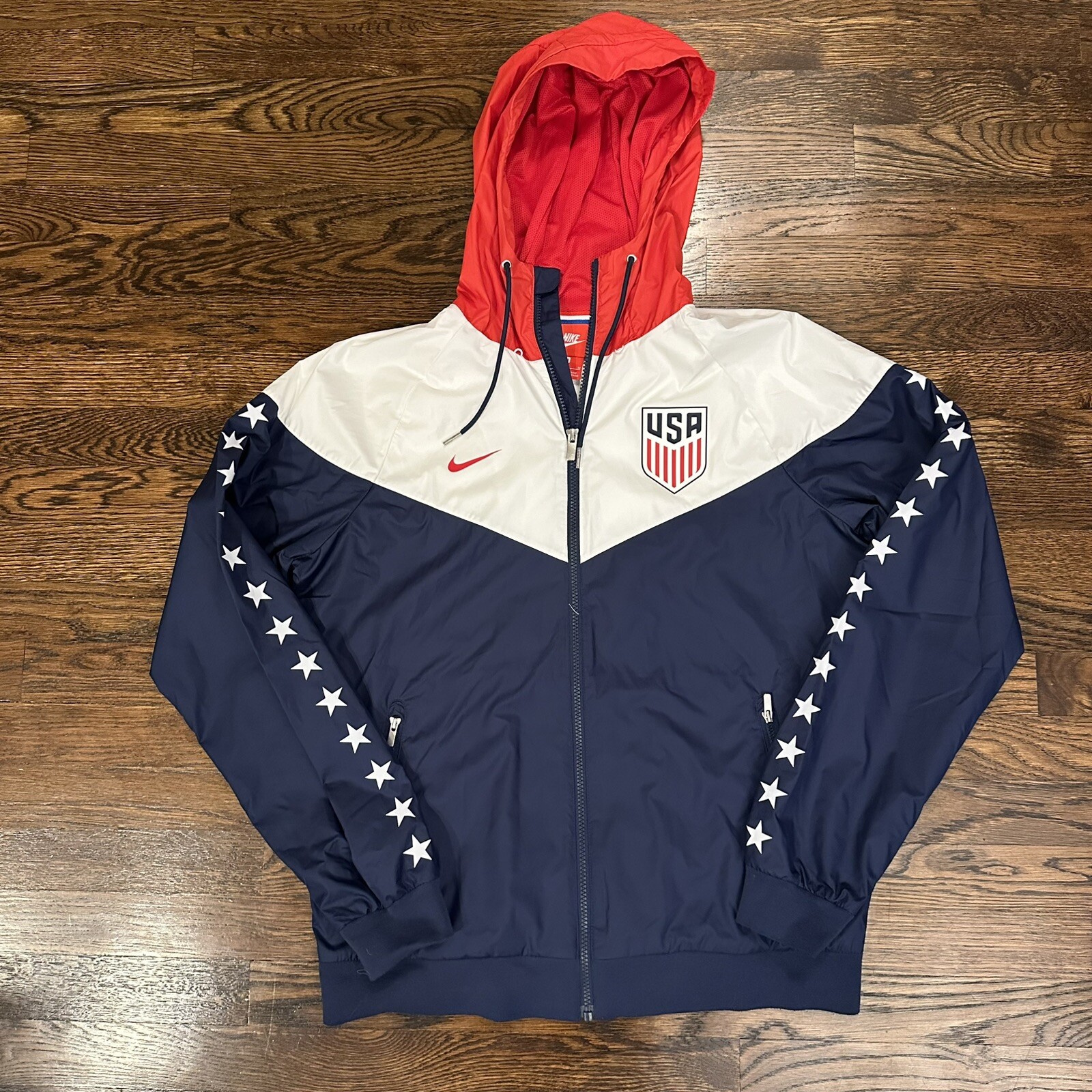 Nike Sportswear USA Windrunner Soccer Jacket Mens M Gem