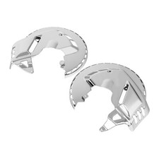Chrome Brake Rotor Covers W Blue Led Ring Of Fire Fit For Honda Gl1800 01-17 Chrome Brake Rotor Covers W Blue Led Ring Of Fire Fit For Honda Gl1800 01-17