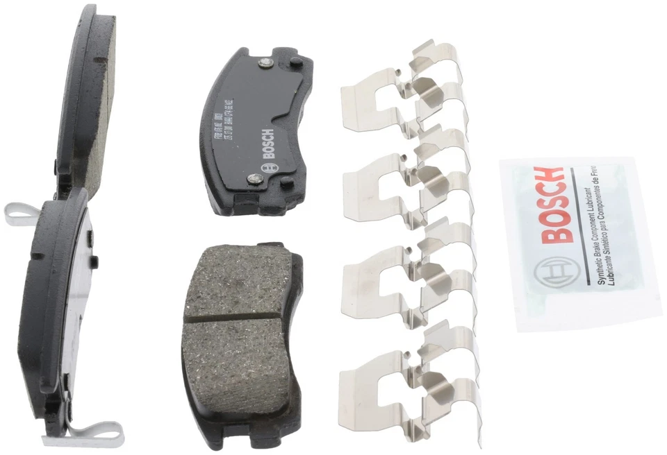 Pastilhas de freio traseiras de cerâmica para 1999-2002 Pontiac Montana Bosch QuietCast 2000 2001 - Imagem 3 de 4