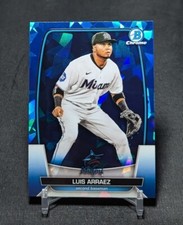 Luis Arraez 2023 Bowman Chrome Sapphire Edition Card #87 Miami Marlins