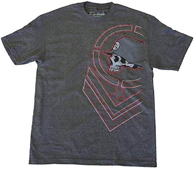 トップス Go Metal Mulisha Chop Short Sleeve T-Shirt Tee Charcoal Gray Mens
