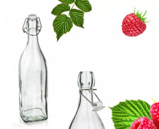 Bügelflaschen 1000ml klein leer Einmach Flaschen für Likör Saft Öl zum Befüllen