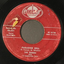 EMBERS: paradise hill / sound of love EMBER 7" Single 45 RPM