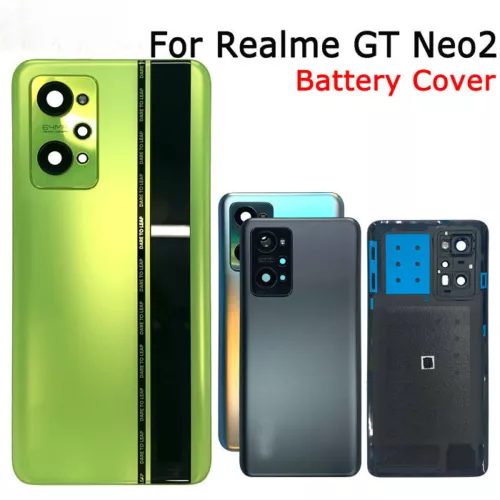 Nueva cubierta trasera de vidrio para Realme GT Neo2 carcasa puerta trasera cubierta de batería