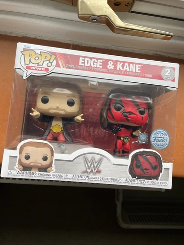 Funko Pop! Vinyl WWE Edge and Kane 2 Pack Special Edition Rare AEW Champion NEW