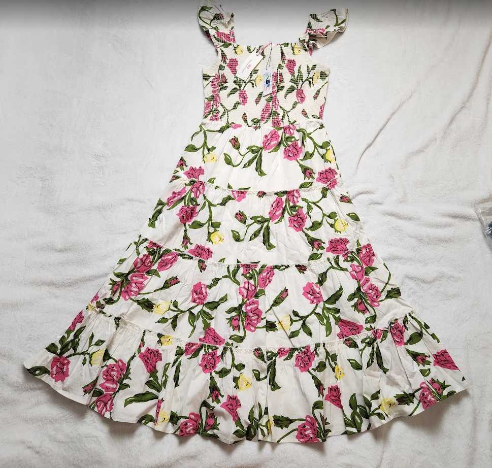 vineyard vines smocked midi dress Vineyard Vines Womens Vineyard Tile Smocked Midi Dress ShopCGX