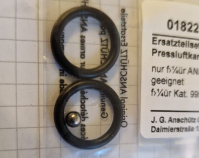 018221, ANSCHÜTZ Ersatzteilset für Nachfülladapter Pressluftkartusche, NEU