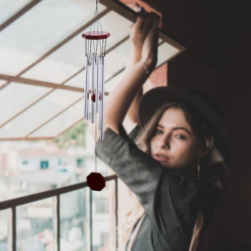 Wind Chimes Large Deep Tone Chapel Bells 6 Tubes Outdoor Garden Home Decor Gift - Picture 61 of 62