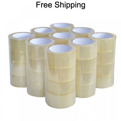 24 Rolls Shipping Packaging Box Packing Sealing Tape 2 mil 3" x 110 Yard 330FT** - Picture 2 of 2