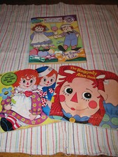 Group of Three Raggedy Ann  Andy Story Books  Coloring Book