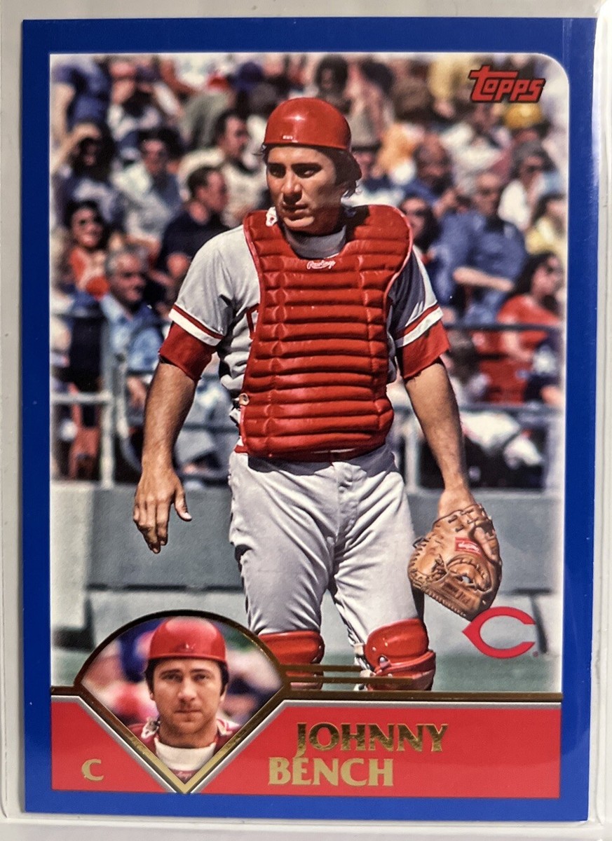 [12シリ]johnny bench auto mlb Johnny Bench 2023 Topps Archives Blue Border Card #294 Cincinnati