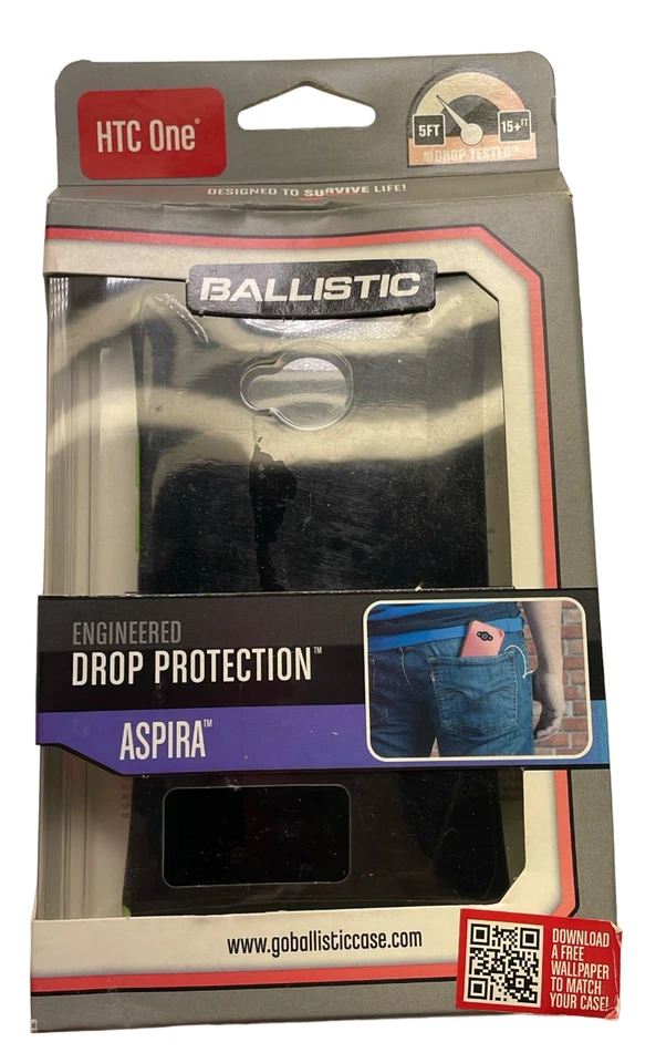 Ballistic Aspira Case for HTC One, Black/Lime Green - Image 2 of 4