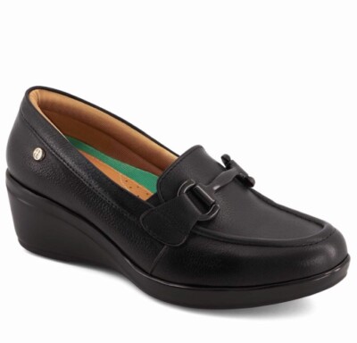 zapatos Andrea comfort para mujer Zapatos Negros De Piel