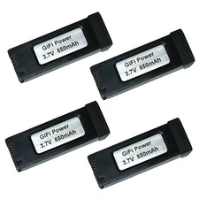 MaximalPower 4-Pack 850mAh Battery for Eachine E58 Quadcopter Drone GiFiPower