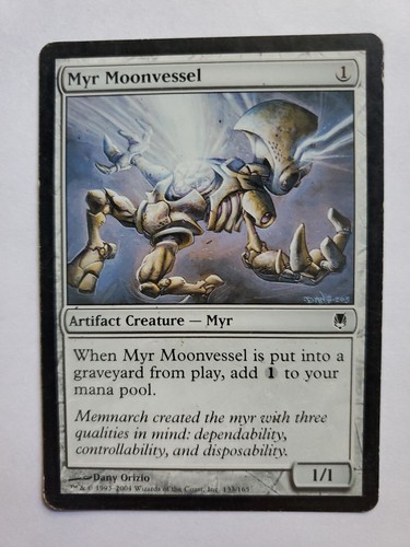 MTG Magic The Gathering Card Myr Moonvessel Artifact Creature Myr ...