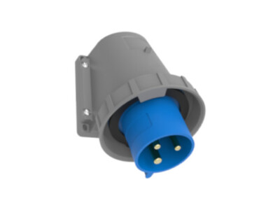 Camping Wand-Stecker CEE 32A 230V 2P+ E Caravan Boot IP44 geneigt