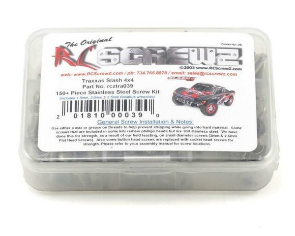 traxxas slash 2wd screw kit
