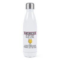 Happy Muttertag Bier Kenner Doppelwand Wasserflasche Mutter Drunk Ipa Lustig