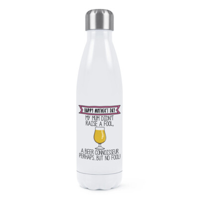 Happy Mother's Day Bier Kenner Doppelwand Trinkflasche Mama betrunken IPA lustig