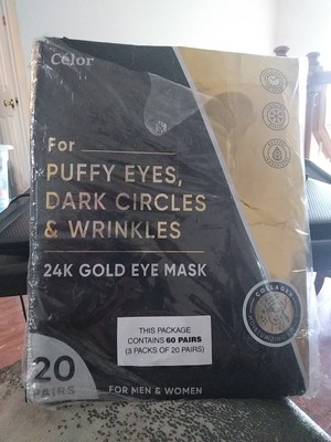 3 Celor 24K Gold Eye Mask for Puffy Eyes, Dark Circles & Wrinkles  60 PAIRS #13