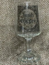 6 Vintage Irish Coffee Glasses by Cavan Crystal.