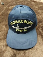 USS RONALD REAGAN CVN-76 NAVY SHIP HAT U.S MILITARY OFFICIAL BALL CAP USA MADE