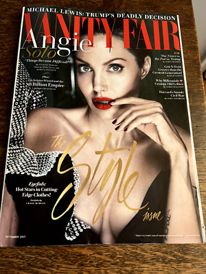 Vanity Fair  September 2017 Angelina Jolie Solo - The Style Issue (Magazine: Cel