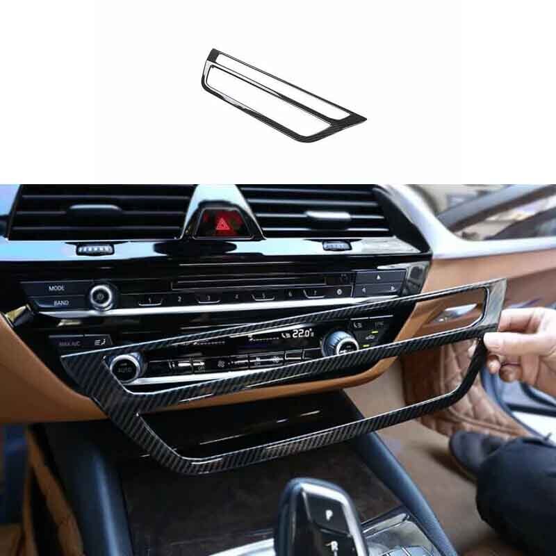 Carbon Fiber 2018-2022 Cover Trim Central AC Button Control For BMW 5 Series G30