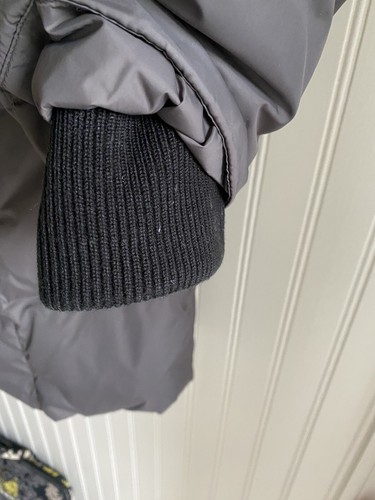 Abrigo de plumón Michael Kors cuello parka para mujer grande gris cremallera longitud media invierno - Imagen 5 de 13