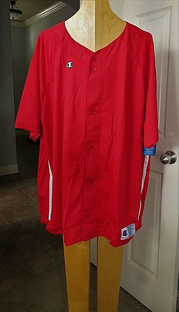 red champion baseball jersey