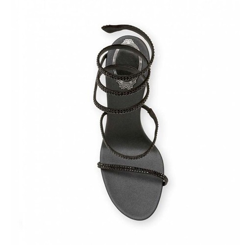Ladies High Heels Fashion Personality Spiral Strap Sandals Luxury Rhinestone - Picture 3 of 25