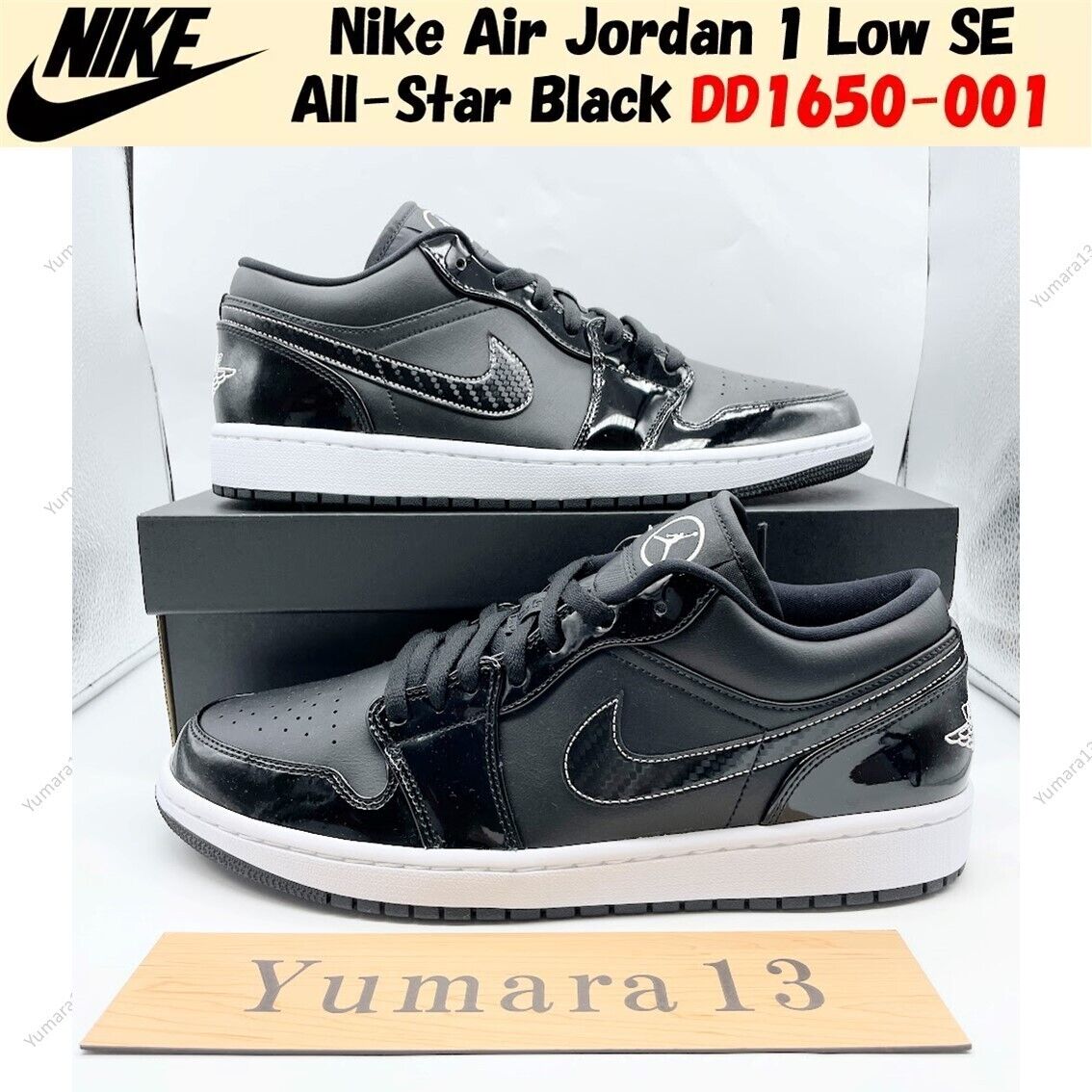 Nike Air Jordan 1 Low SE All-Star Black DD1650-001 Men's Nike Air Jordan 1 Low SE All-Star Black DD1650-001 Men's