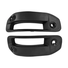 For 2019-2022 Dodge Ram 1500 Pair Front Black LED Fog Lights Cover Lamps Frame