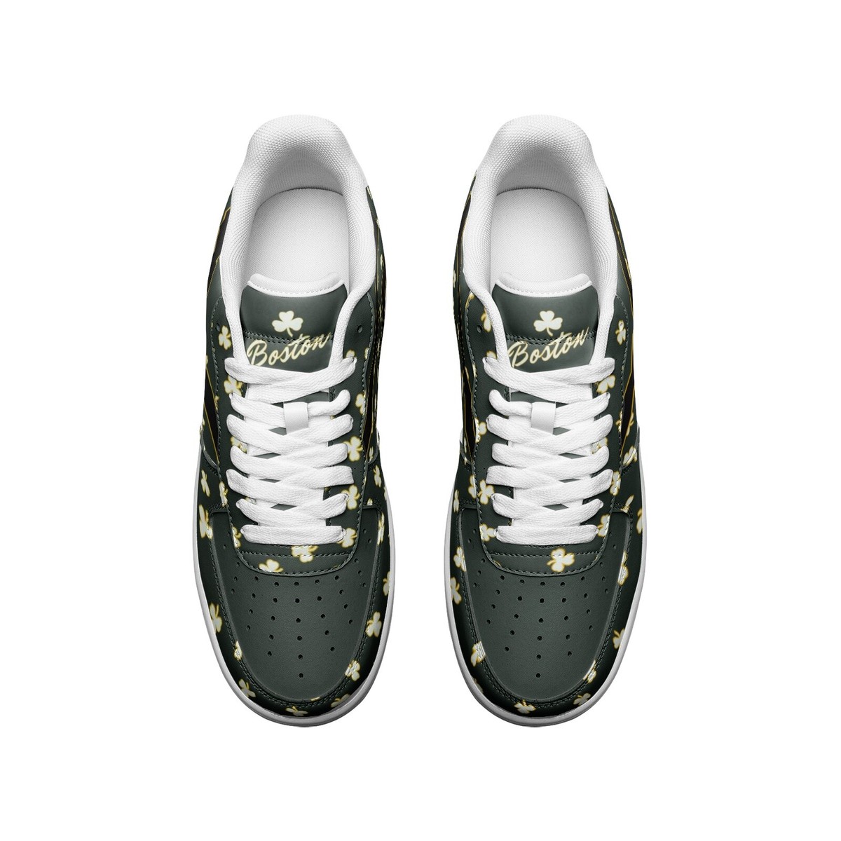 Mens Boston Celtics Color Way Low Top Fan Gift Sneakers Basketball Shoes