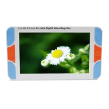 5'' Low Vision Electronic Reading Aid Magnifier Digital Far & Near Voice Prompt