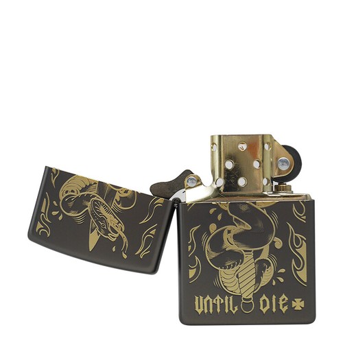ZIPPO UNTIL I DIE SNAKE LIGHTER - Picture 4 of 5