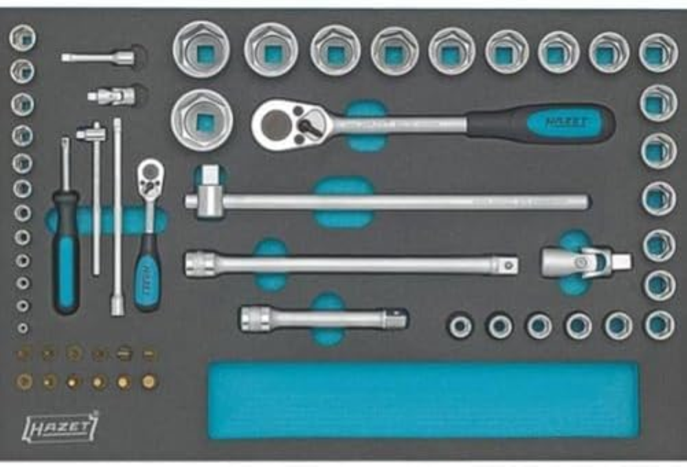 Hazet 163-57L Alloggiamento In Schiuma Espansa Morbida Bicomponente, Multicolore