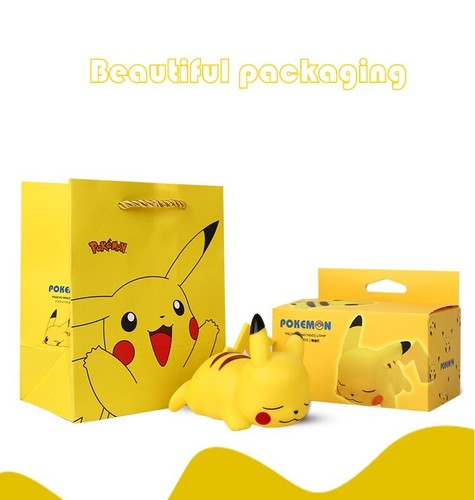 Pokémon Pikachu Nachtlicht leuchtendes Kinderspielzeug Pokemon Pikachu süßes Nachtbett La - Bild 2 von 9