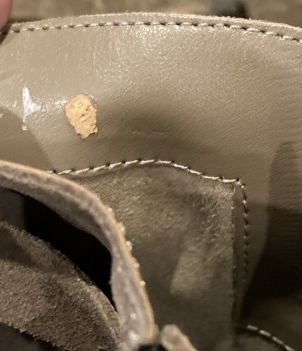 Vince Camuto Moto Stiefel Damen 10 taupe Wildleder Zander halbhohe Schuhe - Bild 7 von 11