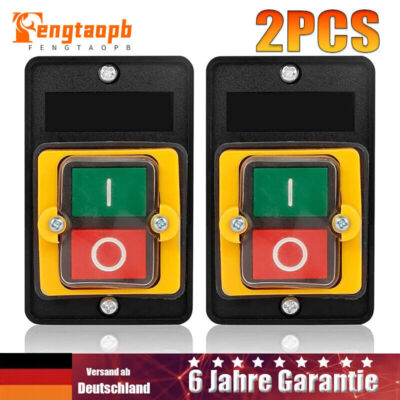 KAO-10KH Maschinenschalter Switch Pushbutton Drucktaste AC220V/ 380V 10A EIN/AUS
