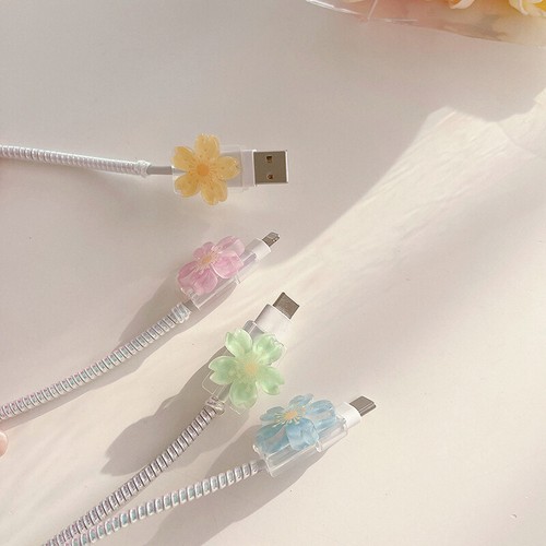 Flowers Charger Protector Cable Bite For 13 Type-C CabGU - 第 4/19 張圖片