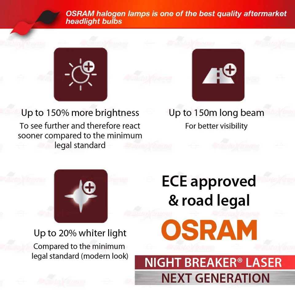 H7 477 OSRAM Night Breaker LASER +150% DuoBox NEXT GENERATION Bulbs for LOW BEAM - Изображение 3 из 4