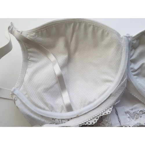 Lot of 2 Evanesse Nursing Breastfeeding Bras Drop Cup Sz36DD Soft White Lace NWT - Picture 10 of 13