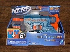 Nerf Elite 2.0 Volt SD-1 Blaster 6 Nerf Darts Light Beam Targeting Nerf Gun