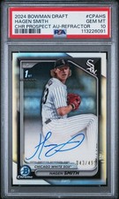 Hagen Smith 2024 Bowman Draft Refractor Auto /499 GEM MT 10 💎💎