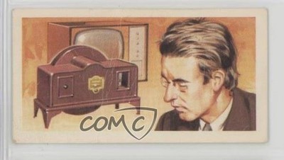 1969 Brooke Bond Famous People Tea Blue Back John Logie Baird #36 0y5