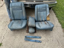 1974 - 1983 Jeep Cherokee Wagoneer 4-door Front Bucket Seats Armrest Blue Oem 77