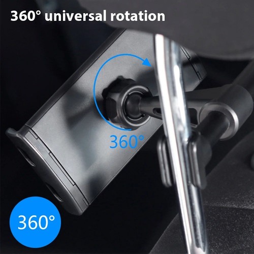 Car Headrest Mount Adjustable Holder Back Seat Universal for iPad Tablet Phone - Picture 5 of 12